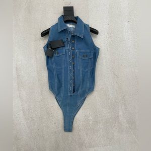 Ysl new jean bodysuit